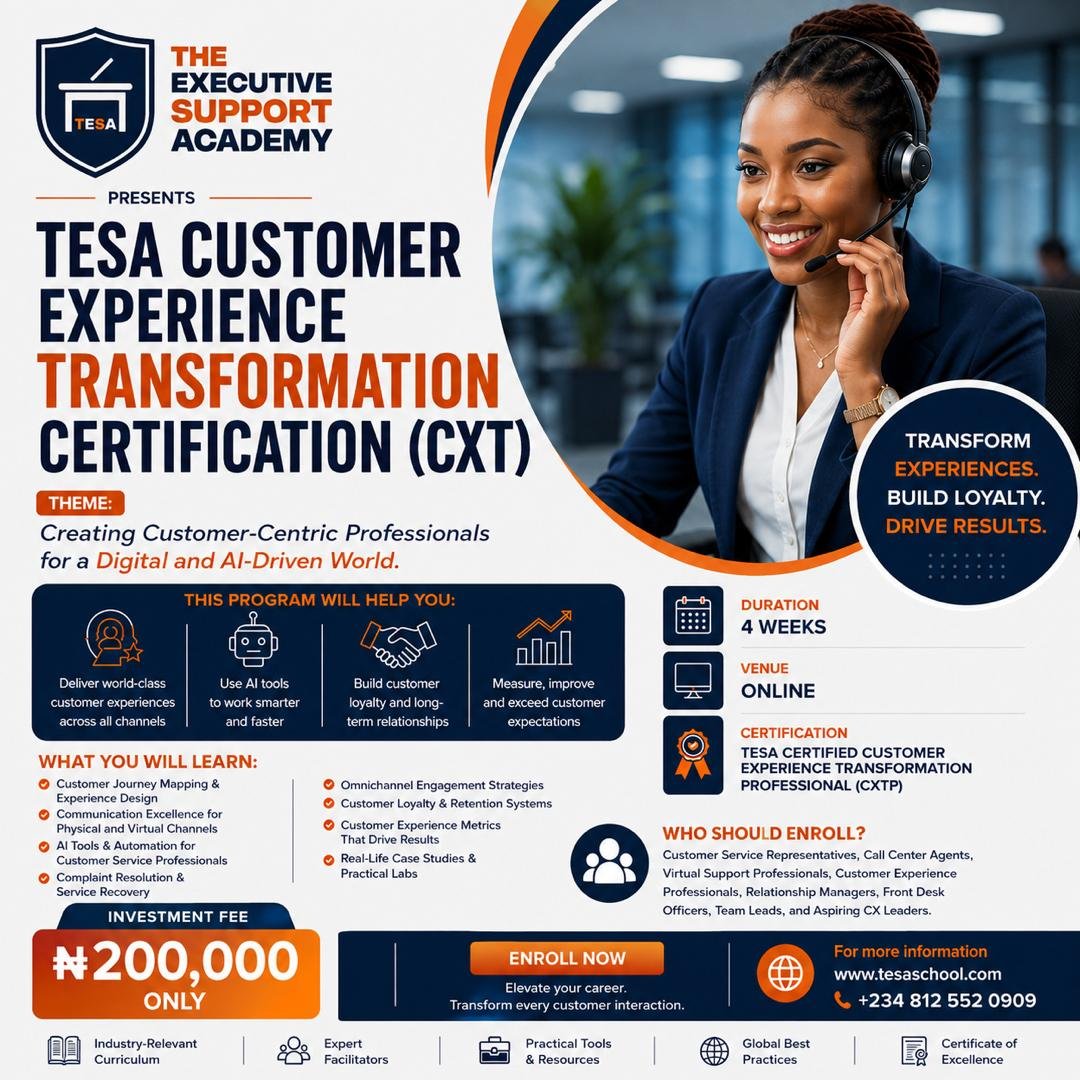 TESA Customer Experience Transformation Certification (CXT)